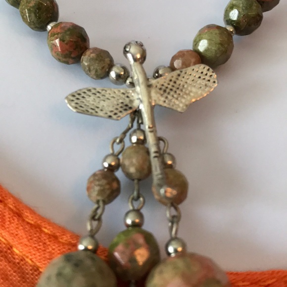 Firefly jasper necklace - Picture 2 of 2